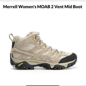 Merrell Women’s MOAB 2 Vent Mid Boot - Beige, Womens size 8.5.